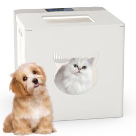 Cat Dryer Box, Automatic Pet Drying Box Portable Folding for Cats and Small Dogs, Dryer Box Dogs Cats Rabbits, Hair Grooming House Hands-Free Quick Bl